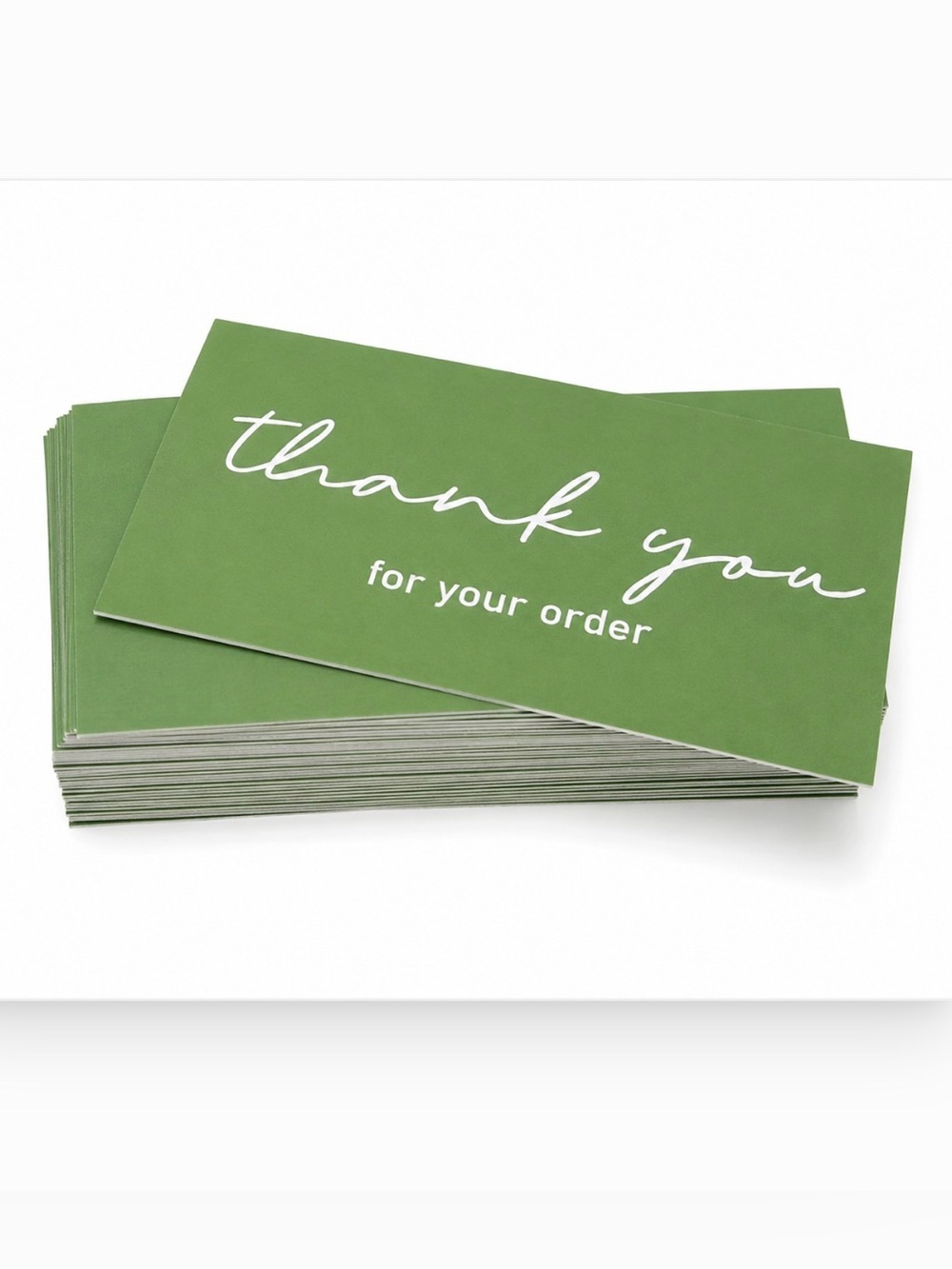 *Buy Now* Set of 50 Green Thank You Cards